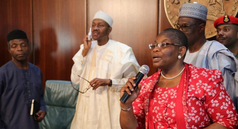 Dr Oby Ezekwesili has been a fierce critic of President Muhammadu Buhari's administration for years [BBC]