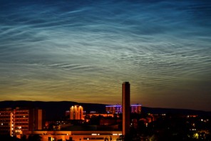 Noctilucent Cloud Phenomenon Over Glasgow