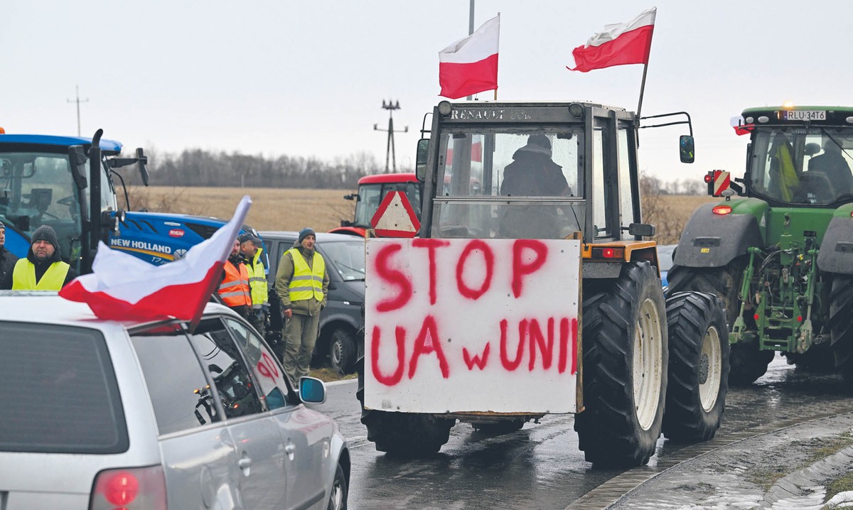Wczorajszy protest rolników w Medyce
