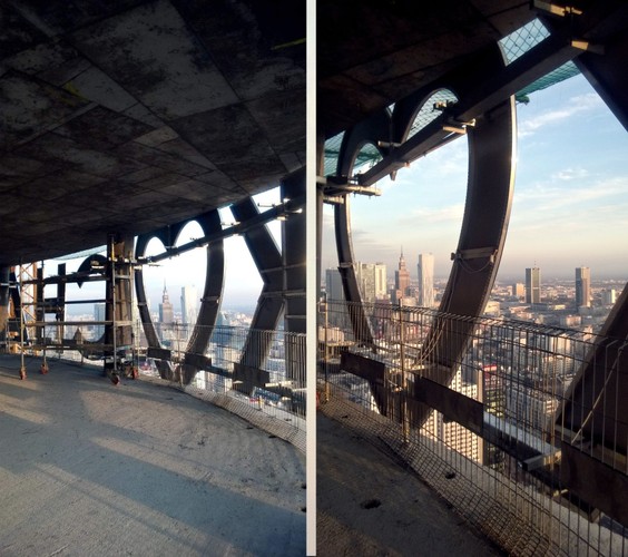 Pod koniec 2014 r., na 35. piętrze budynku Warsaw Spire (140 metrów nad ziemią) pojawił się neon, „KOCHAM WARSZAWĘ”. Napis ma 10 metrów wysokości, 25 metrów długości i zajmuje aż 3 kondygnacje budynku Warsaw Spire. Napis powstał z inicjatywy założonej przez Ghelamco fundacji „Sztuka w Mieście”, która wspiera inicjatywy tworzące przyjazną przestrzeń miejską.