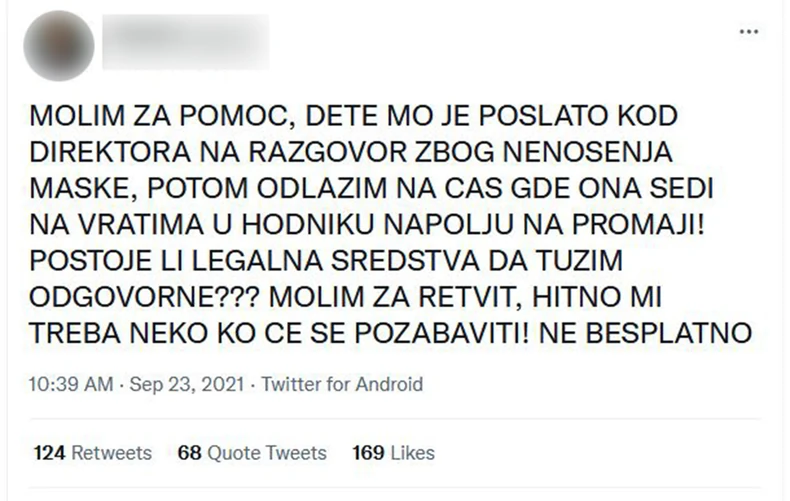 Tata antimasker zabrinut za promaju