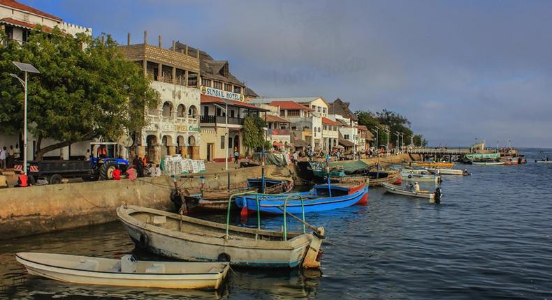 Fishing boats in lamu Island