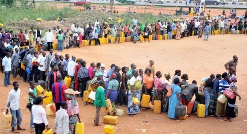 Kerosene queue in Nigeria