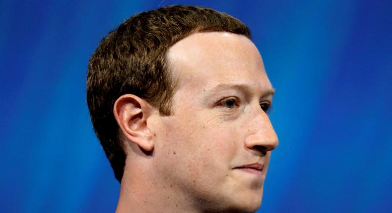 FILE PHOTO: Facebook's founder and CEO Mark Zuckerberg speaks at the Viva Tech start-up and technology summit in Paris, France, May 24, 2018. REUTERS/Charles Platiau