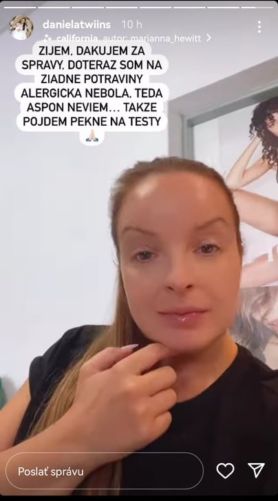Daniela skončila na urgentnom príjme. 