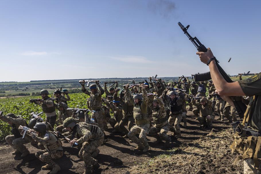Ukraińska 36. brygada piechoty morskiej podczas ćwiczeń