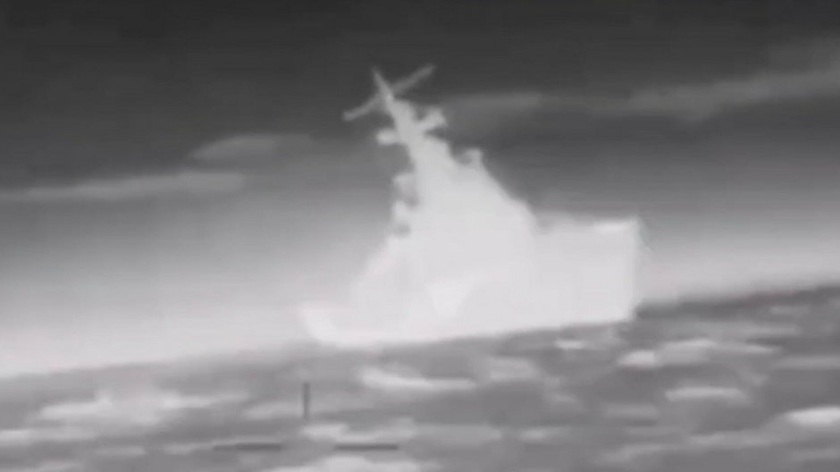 Atak dronów Magura na rosyjski okręt "Iwanowiec" w nocy z 31 stycznia na 1 lutego br.