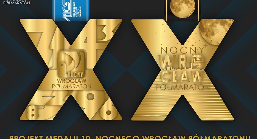 Medal z okazji X Nocnego Wrocław Półmaratonu będzie miał wyjątkowy kształt.