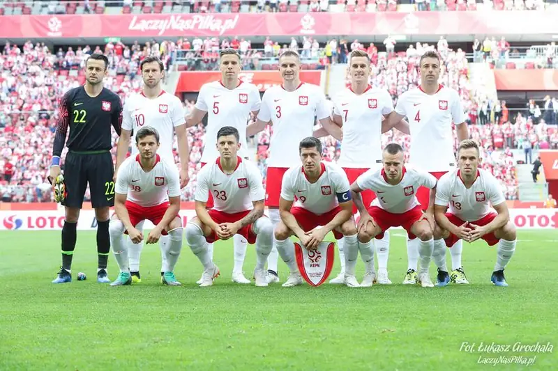 Reprezentacja Polski przed meczem z Litwą