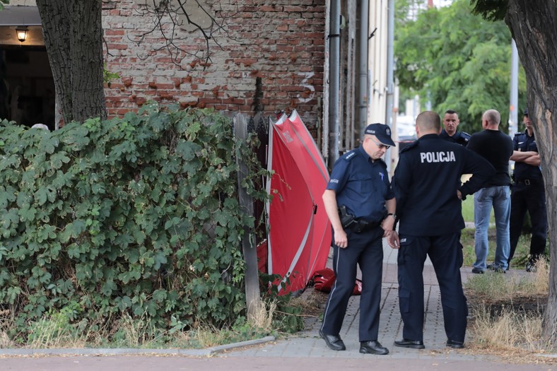 Miejsce strzelaniny na warszawskim Bródnie