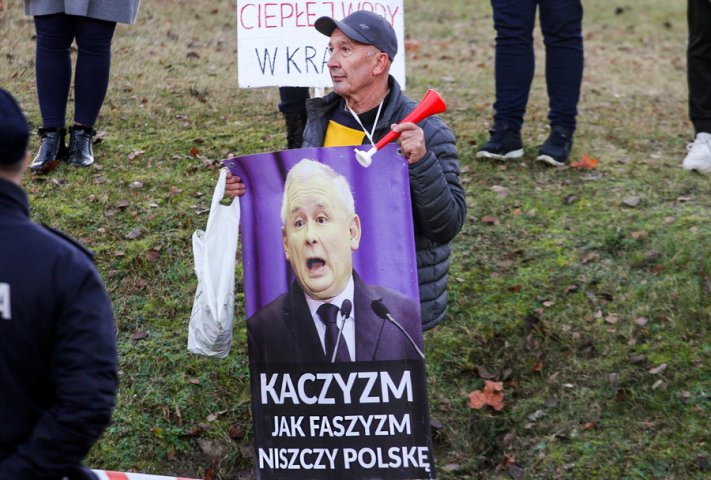 ''Temu panu już dziękujemy''. Tak Warmia i Mazury przywitały Jarosława Kaczyńskiego, fot. Artur Szczepański / Olsztyn.com.pl