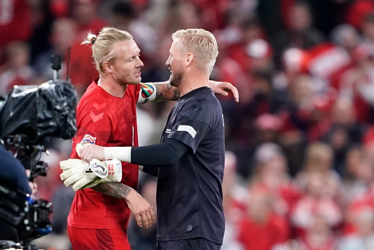 Simon Kjaer i Kasper Schmeichel