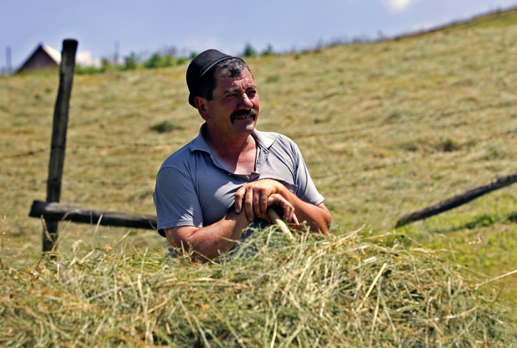 Krajobrazy w wiosce Magura w rumuńskiej Transylwanii