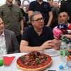 Aleksandar Vučić na skupu u Banovom Polju kod Bogatića