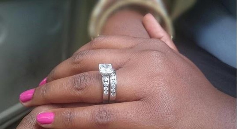 Cece Sagini's engagement ring