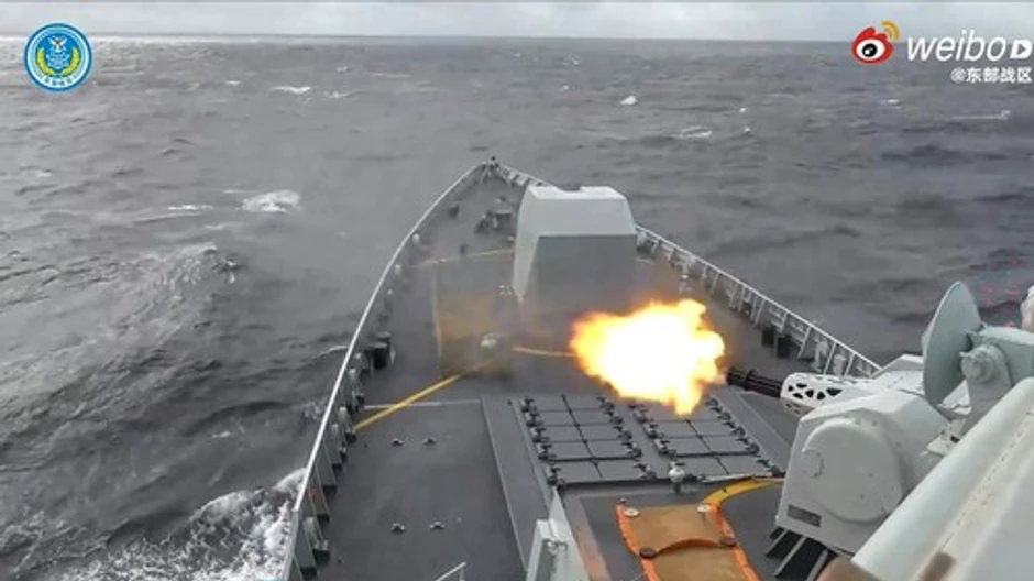 Pucnji sa kineskog ratnog broda na nepoznatoj lokaciji, 30. decembra 2025.