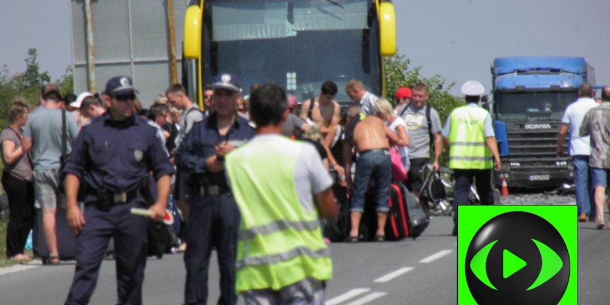 Wypadek polskiego autokaru w Bułgarii.