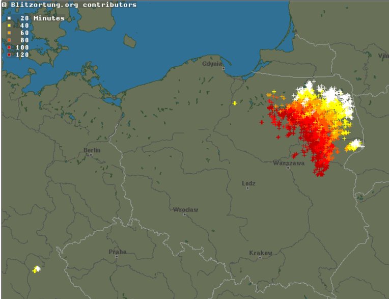 Burza odsuwa się za naszą północno-wschodnią granicę