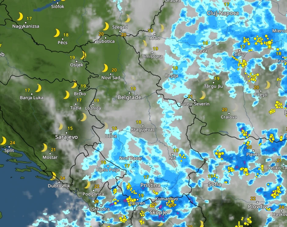 vreme nad srbijom 23h