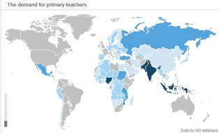 Gdzie na świecie najbardziej brakuje nauczycieli? [INTERAKTYWNA MAPA]