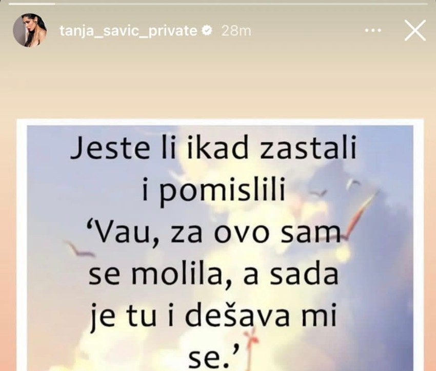 Tanjina objava na mrežama