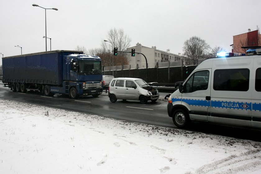 Ślisko na drogach