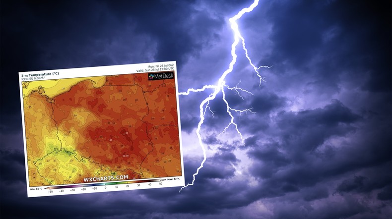 W niedzielę czekają nas burze i upały