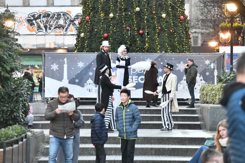 Novogodišnja atmosfera u centru Beograda 