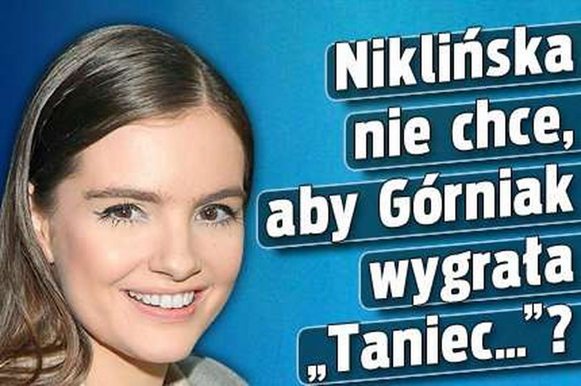 Niklińska nie chce, aby Górniak wygrała "Taniec..."?