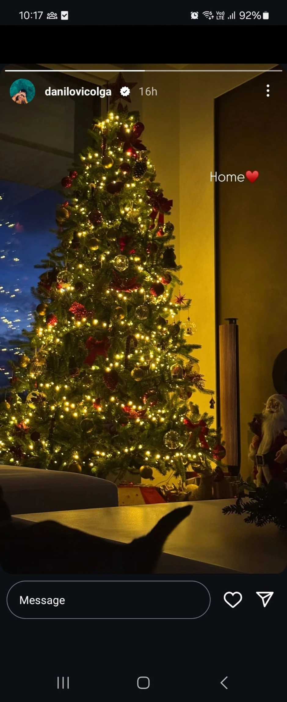 Olga Danilović novogodišnja dekoracija u stanu 