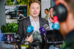 Elon Musk w Stavanger, sierpień 2022