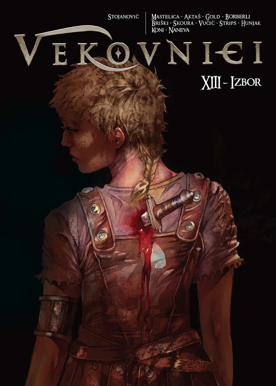 Vekovnici, integral 3; Scenario: Marko Stojanović; Crtež: Grupa autora; Format: 218 x 303 mm; Broj strana: 138; Povez: Tvrdi; Kolor; Izdavač: Udruženje “Nikola Mitrović Kokan”