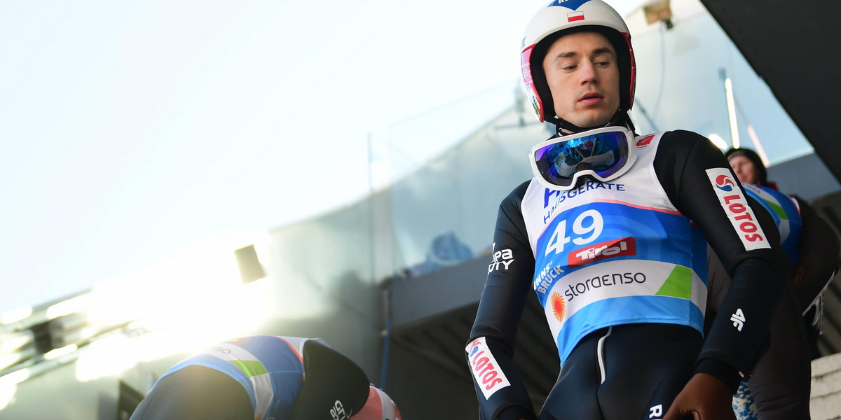 Kamil Stoch na skoczni w Seefeld