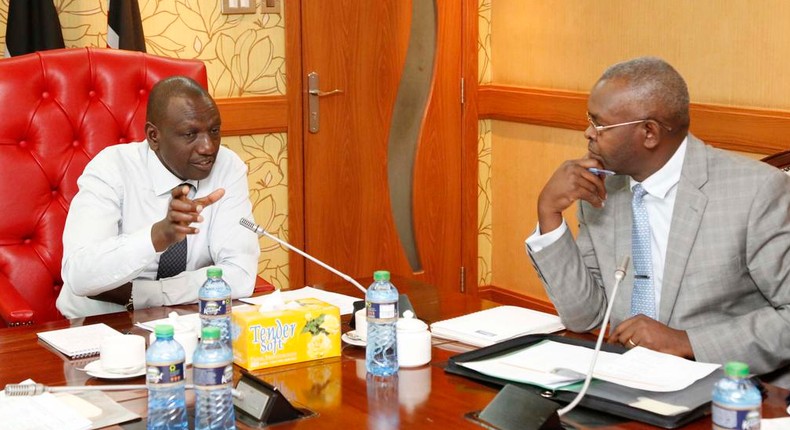 DP William Ruto during a meeting at his office on Thursday