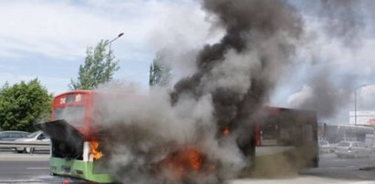 Pożar autobusu! Tak spłonął wóz linii 4