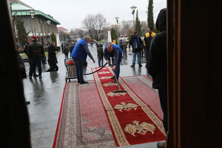 Pripreme pred posetu Lavrova i srpske delegacije