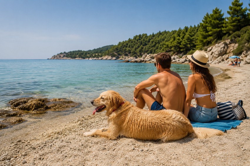 Pas na plaži