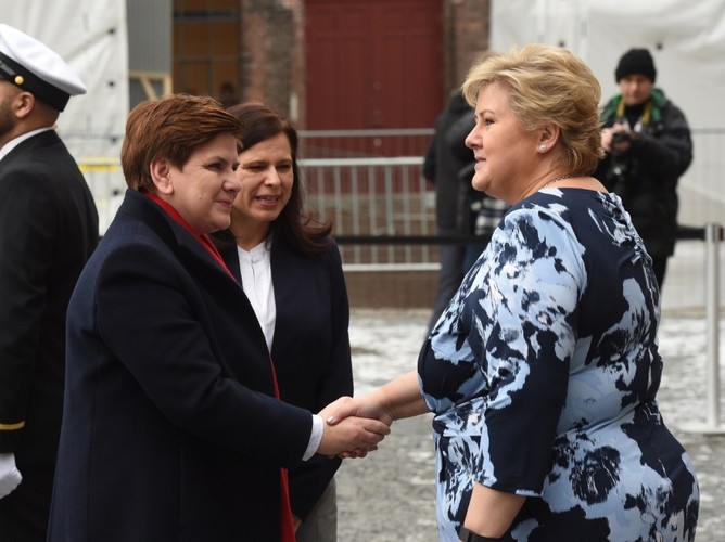Beata Szydło i Erna Solberg