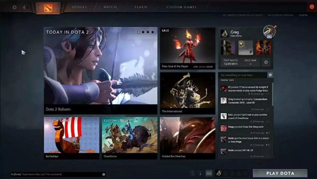 DOTA 2 zmienia silnik, interfejs użytkownika i rozbudowuje funkcję "custom games"