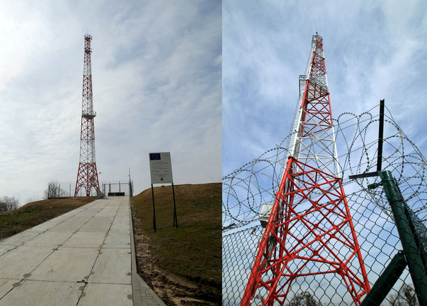 Wieże wyposażone będą w sprzęt do całodobowej obserwacji granicy. Na zdjęciu wieża obserwacyjna straży granicznej w pobliżu miejscowości Parkoszewofot. (tw/cat) PAP/Tomasz Waszczuk