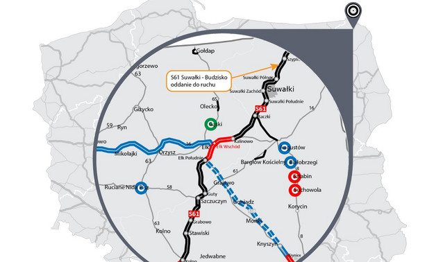 Via Baltica S61 już łączy Polskę z Litwą