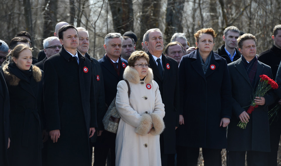 Polska delegacja na uroczystościach rocznicowych w Smoleńsku