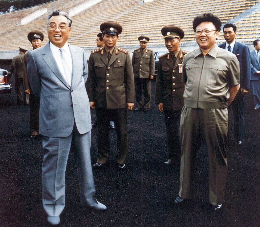 Kim Džong Il i Kim Il Sung 1992.