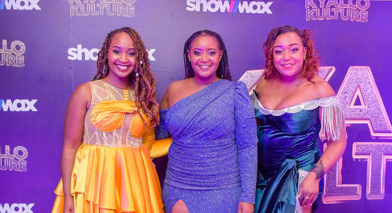 Gloria Kyallo, Mercy Kyallo and Betty Kyallo during the launch of Kyallo Kulture S2