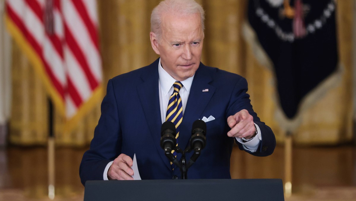 Joe Biden na konferencji prasowej