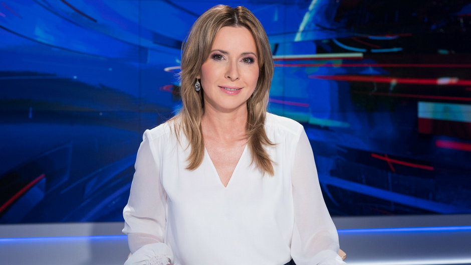 Marta Kielczyk w "Wiadomościach" TVP