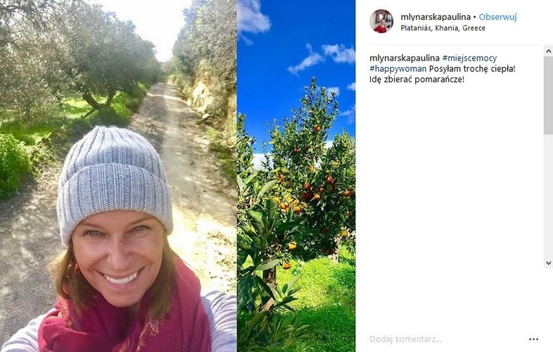 Paulina Młynarska na Krecie