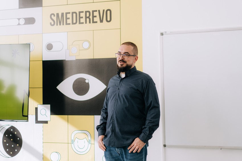 Srđan Milićević, nastavnik mašinske grupe predmeta i koordinator Mejkers laba