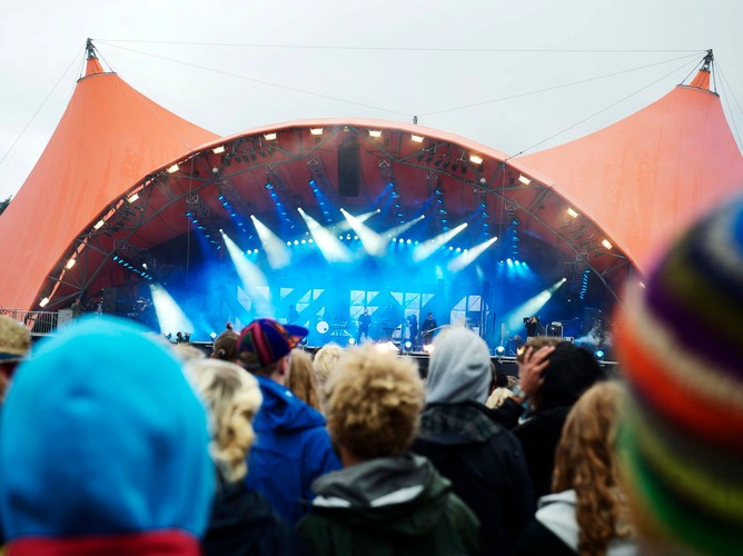 Widok na scenę główną