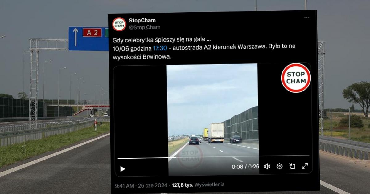  Szokująca jazda kierowcy Mercedesa znanej celebrytki. Klaudia El Dursi ma kłopoty